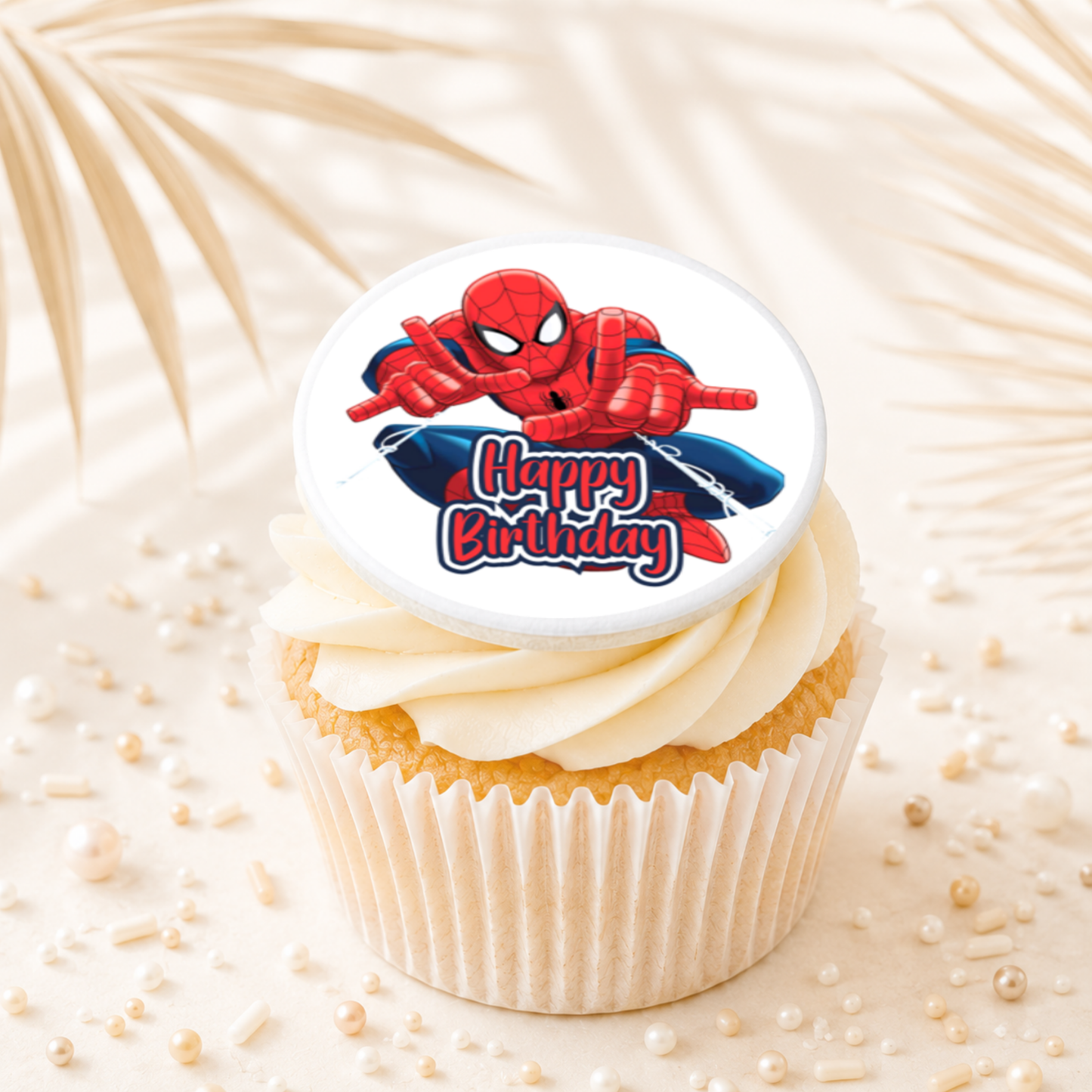 Spider man 01 Cupcake Topper Edible Cake Decorations