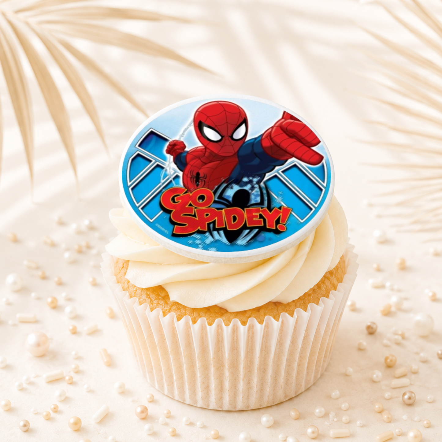 Spider man 08 Cupcake Topper Edible Cake Decorations