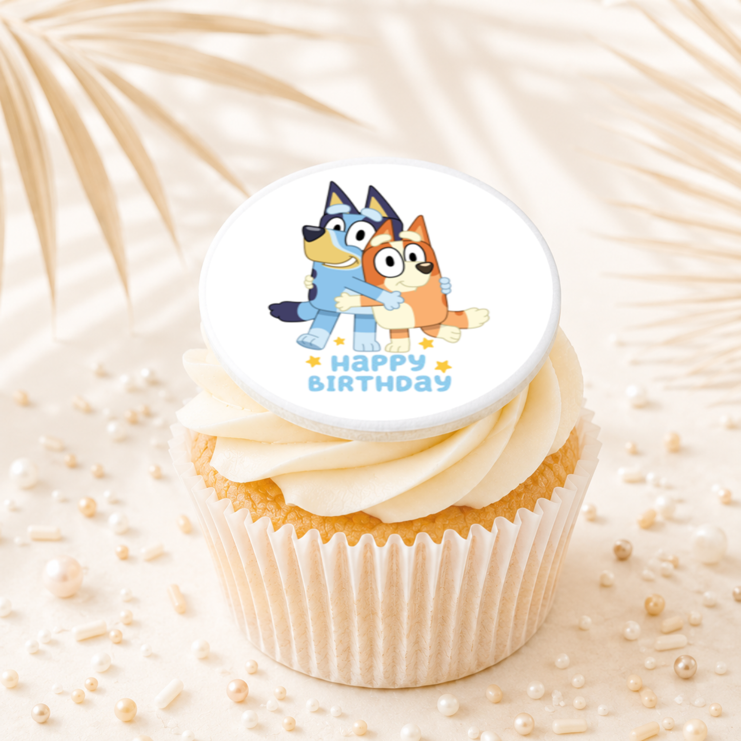 Bluey 01 Cupcake Topper Edible Cake Decorations
