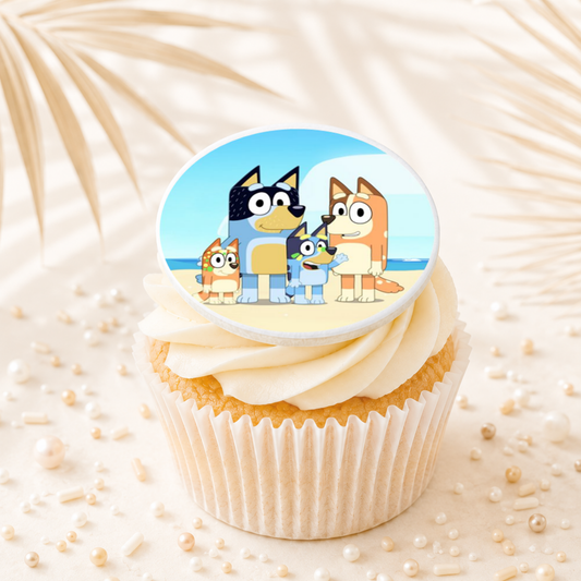 Bluey 11 Cupcake Topper Edible Cake Decorations
