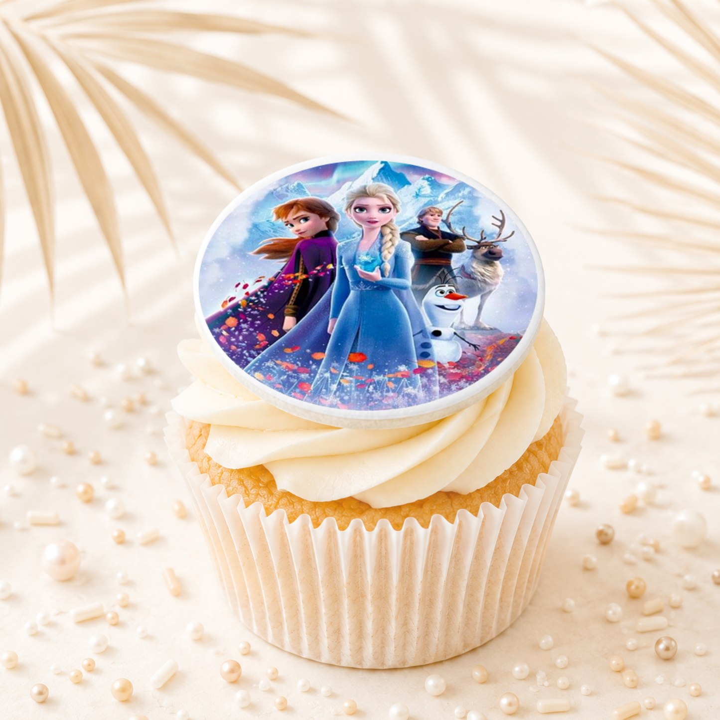 Frozen 10 Cupcake Topper Edible Cake Decorations