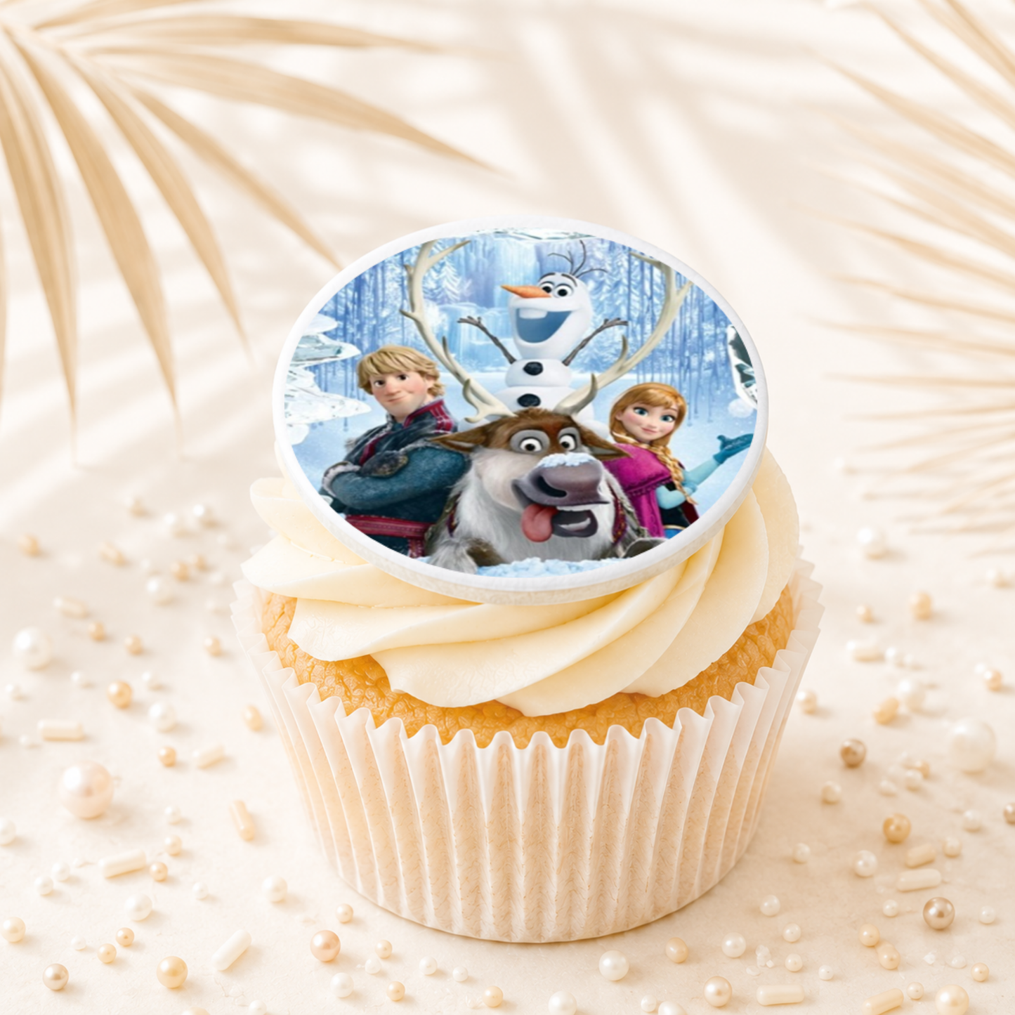 Frozen 12 Cupcake Topper Edible Cake Decorations