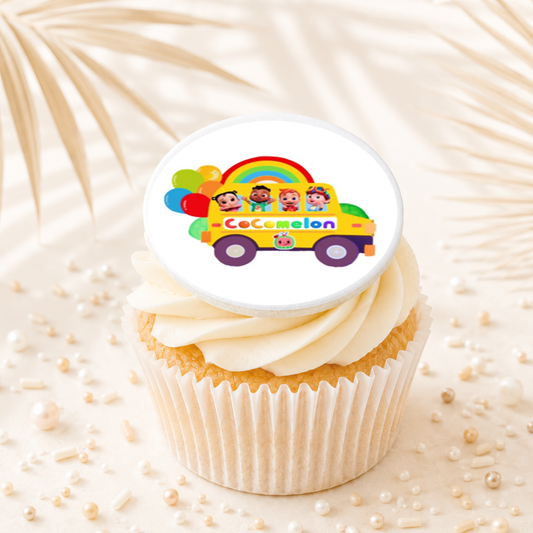 Cocomelon 02 Cupcake Topper Edible Cake Decorations