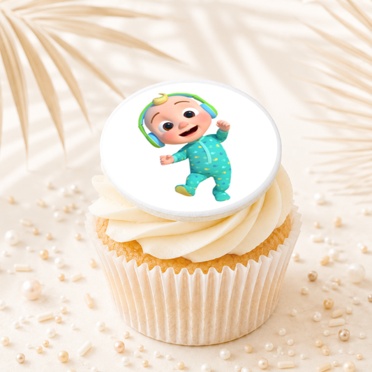 Cocomelon 03 Cupcake Topper Edible Cake Decorations