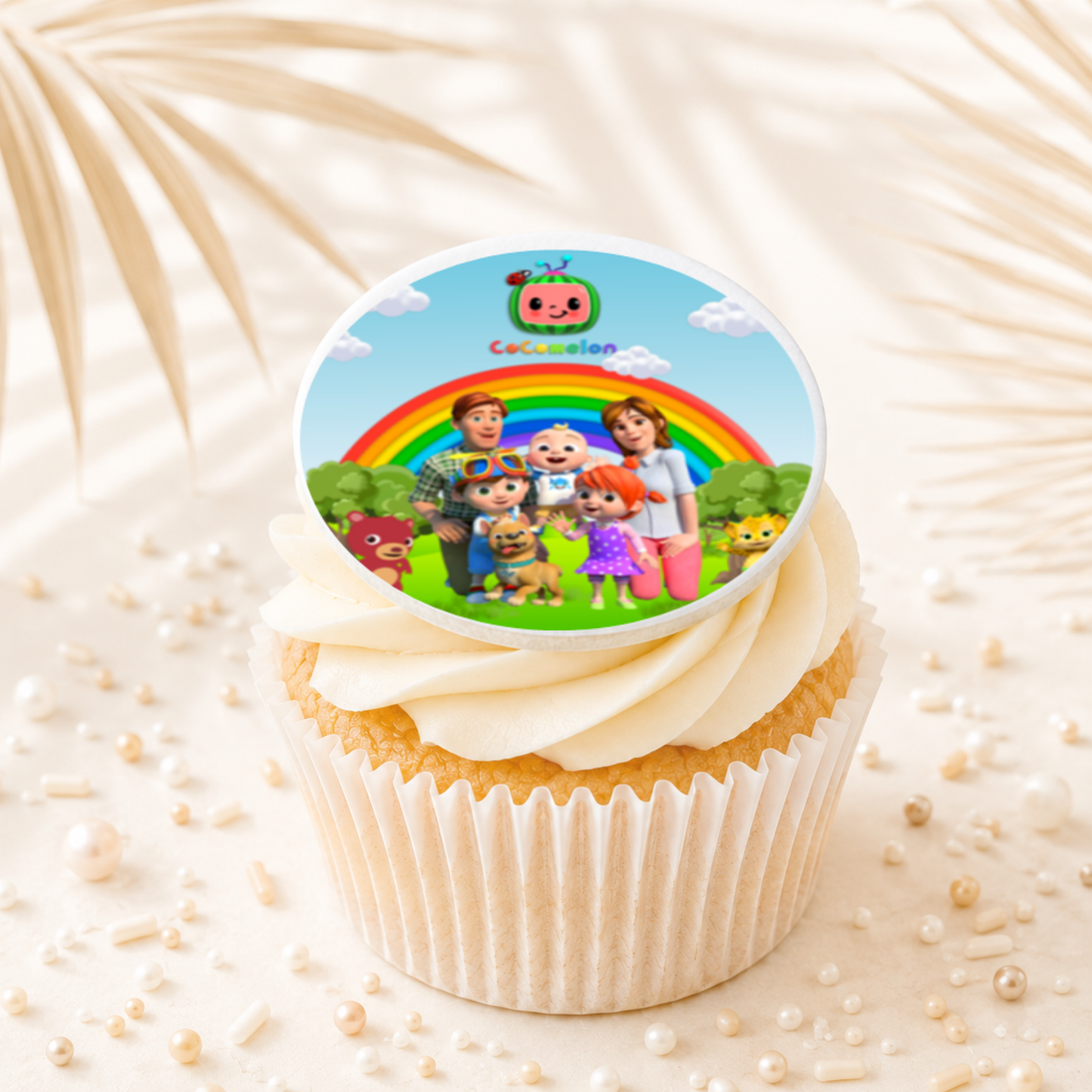 Cocomelon 06 Cupcake Topper Edible Cake Decorations
