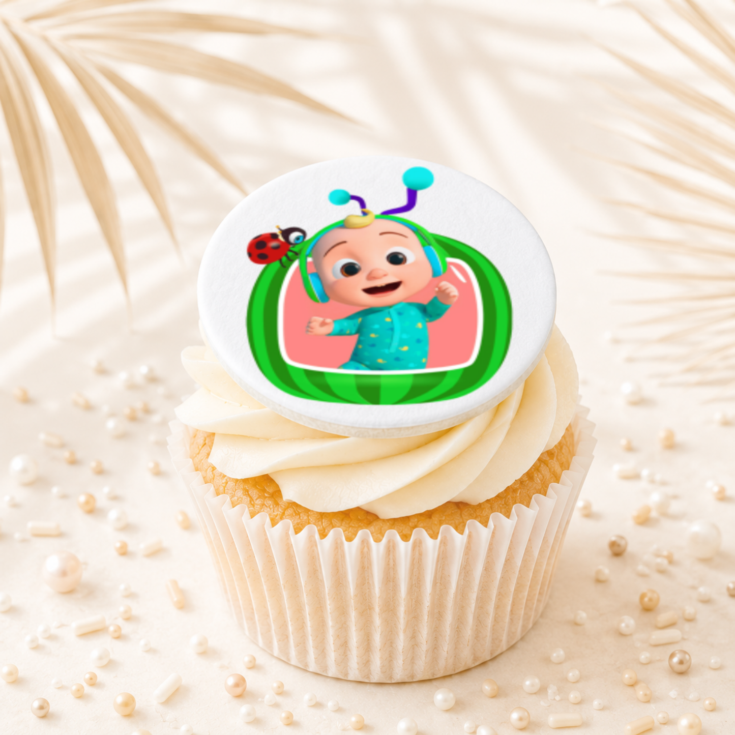 Cocomelon 08 Cupcake Topper Edible Cake Decorations