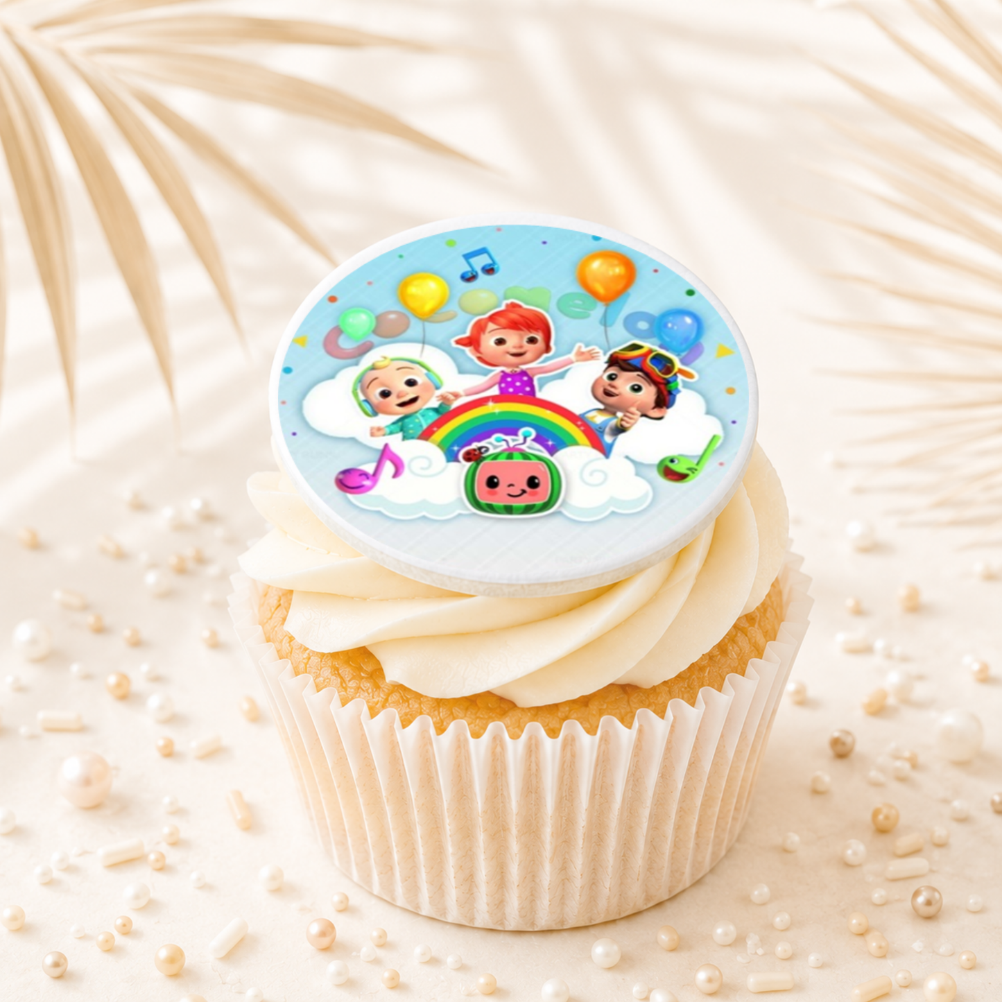 Cocomelon 09 Cupcake Topper Edible Cake Decorations