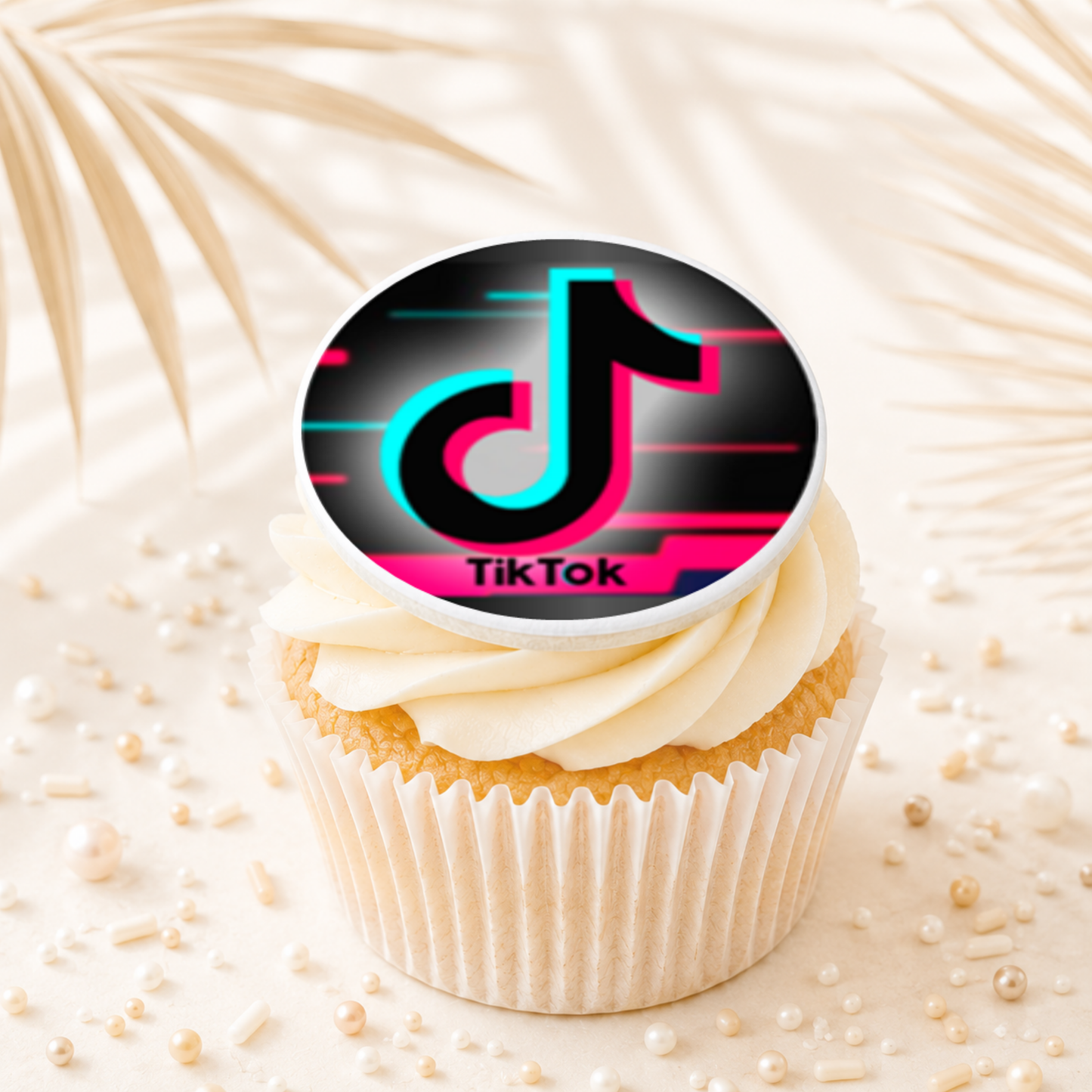 Tik Tok 03 Cupcake Topper Edible Cake Decorations