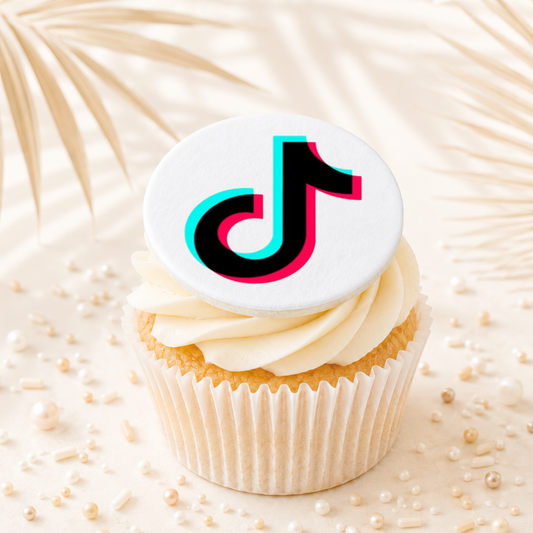 Tik Tok 04 Cupcake Topper Edible Cake Decorations