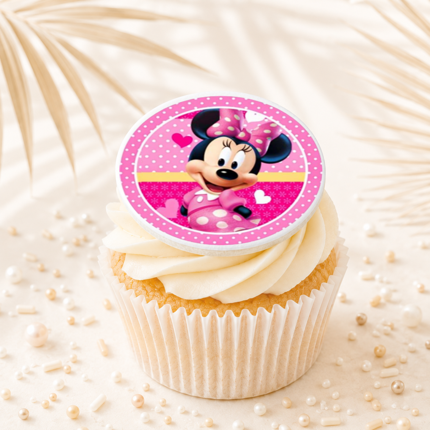 Minnie Mouse 02 Cupcake Topper Edible Cake Decorations
