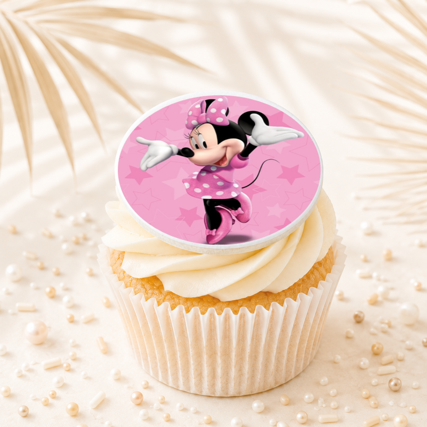 Minnie Mouse 04 Cupcake Topper Edible Cake Decorations
