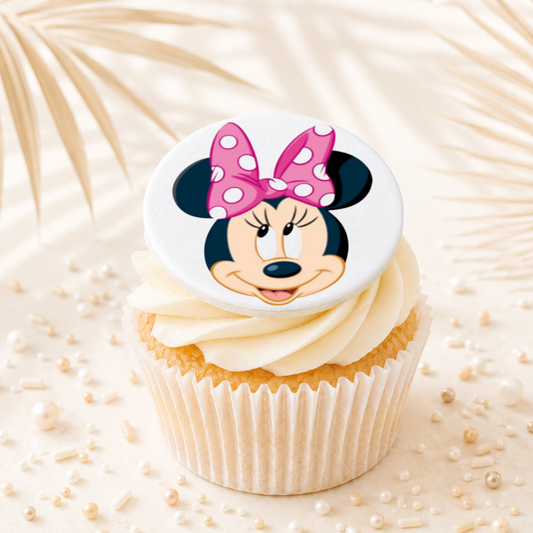 Minnie Mouse 07 Cupcake Topper Edible Cake Decorations