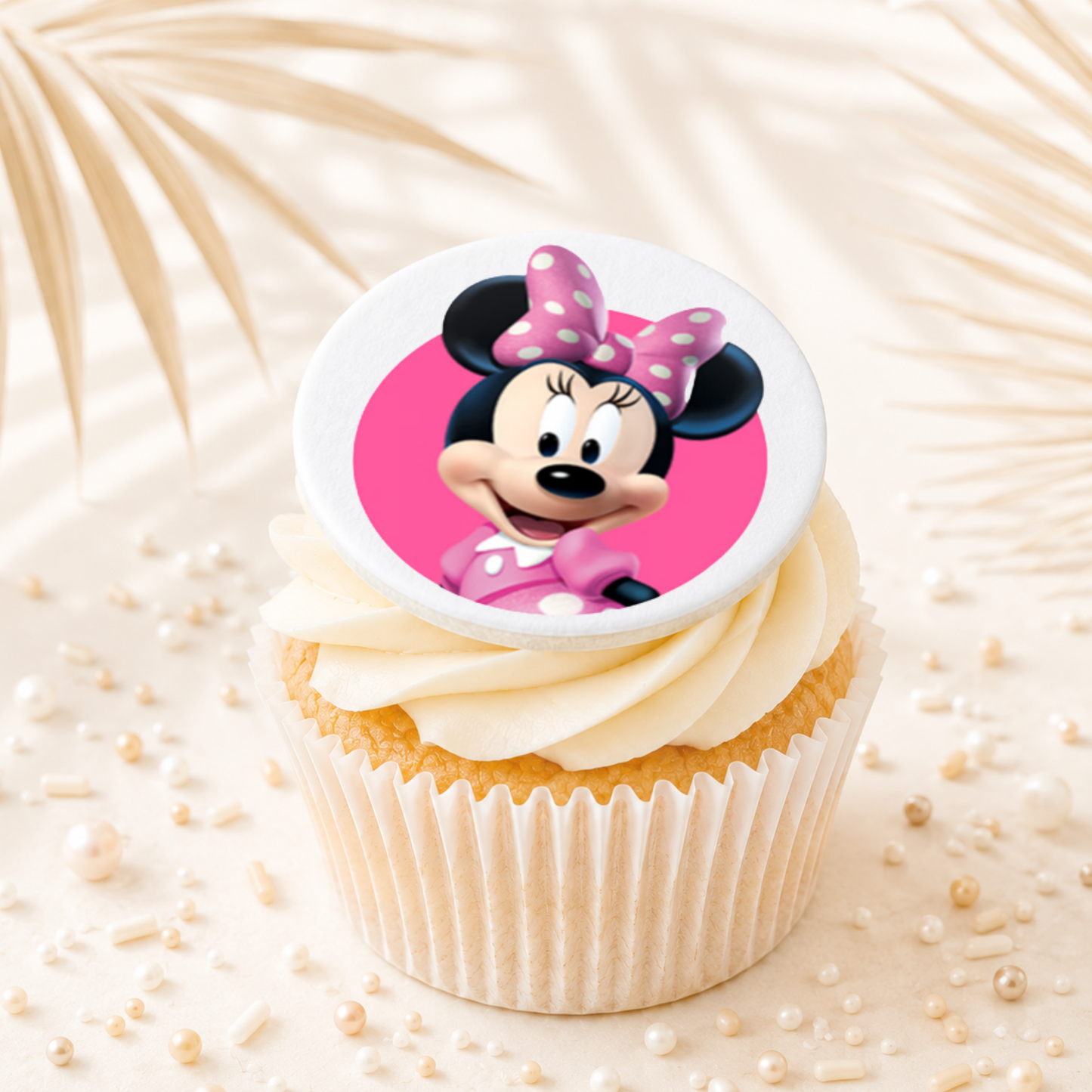 Minnie Mouse 09 Cupcake Topper Edible Cake Decorations