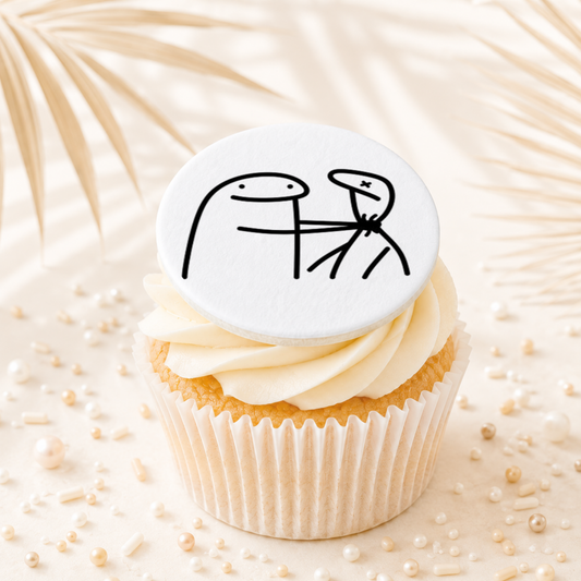 Flork Meme Choking Cupcake Topper Edible Cake Decorations