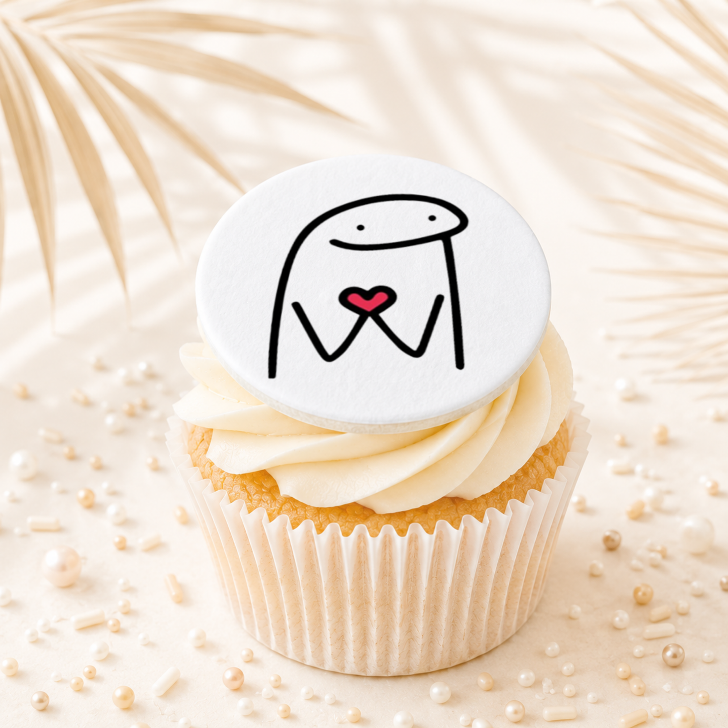 Flork Meme Love 02 Cupcake Topper Edible Cake Decorations
