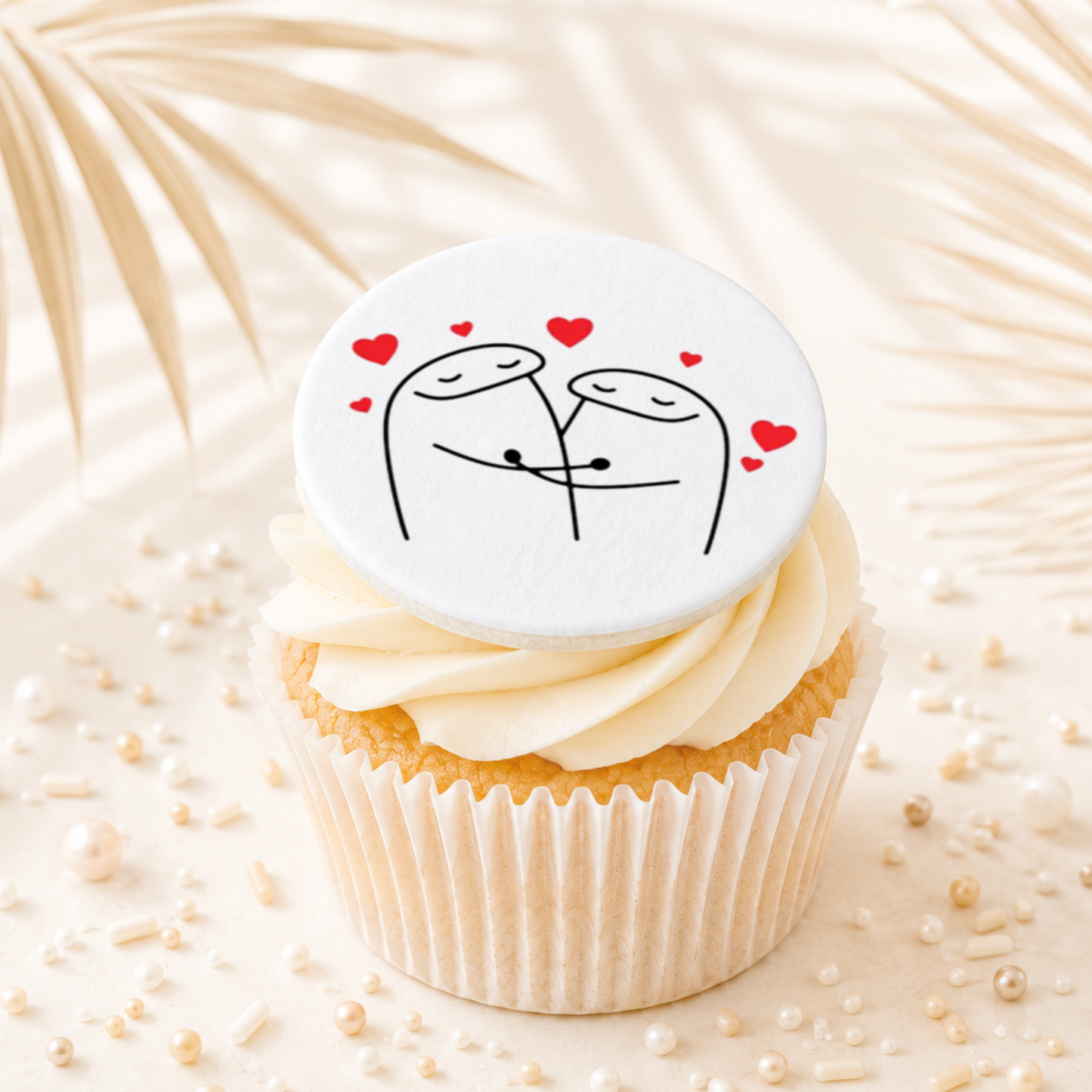 Flork Meme Love 05 Cupcake Topper Edible Cake Decorations