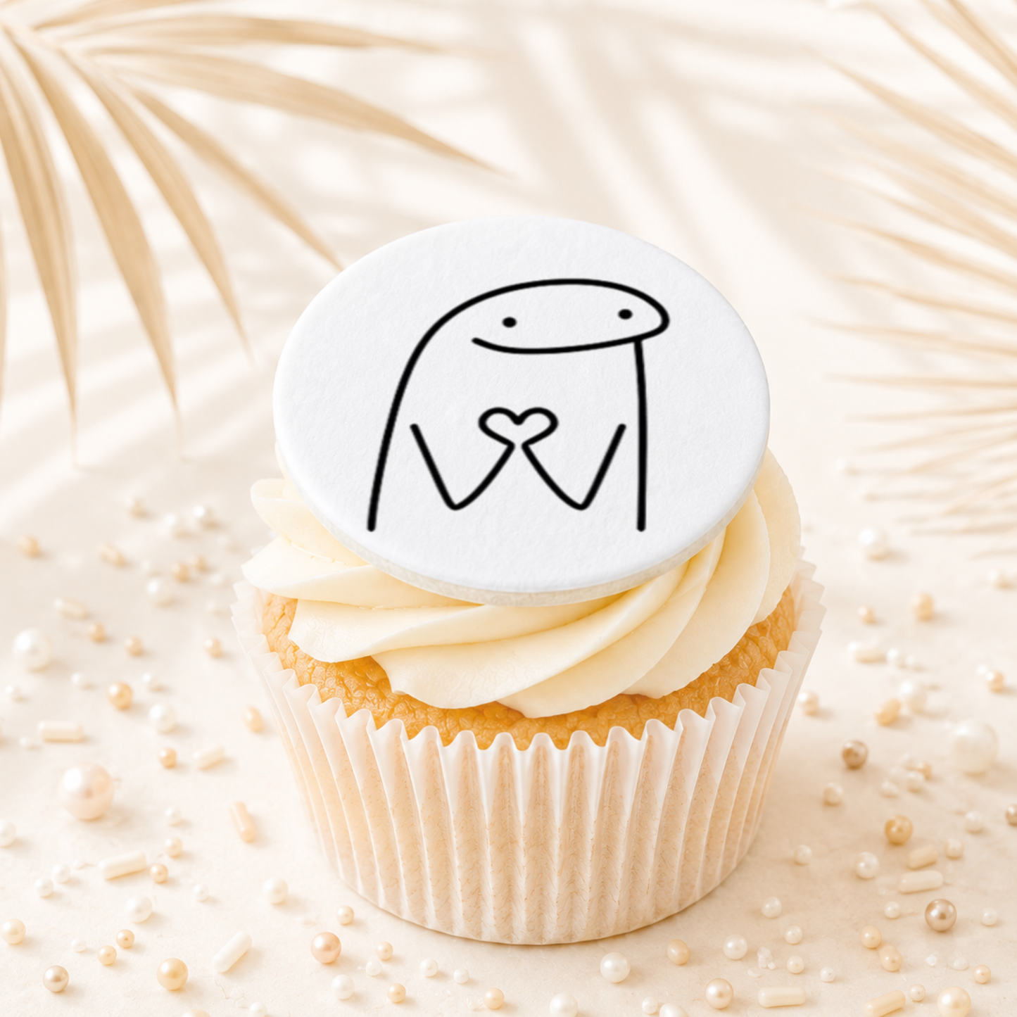 Flork Meme Love 06 Cupcake Topper Edible Cake Decorations