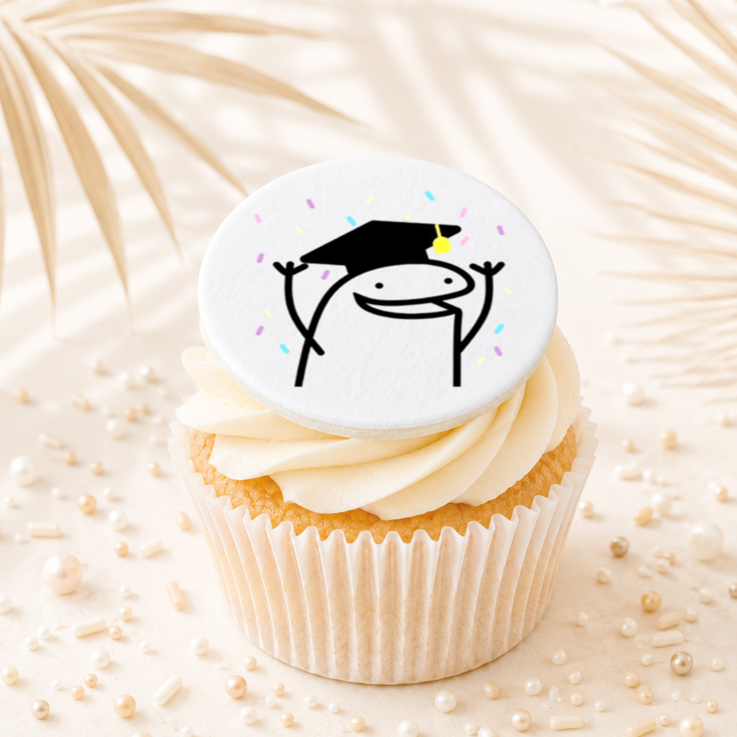 Flork Meme Graduation Party Topper Edible Cake Decorations