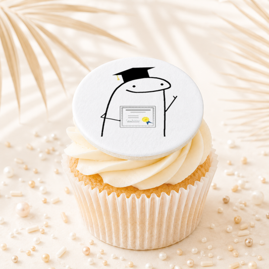 Flork Meme Graduation Topper Edible Cake Decorations