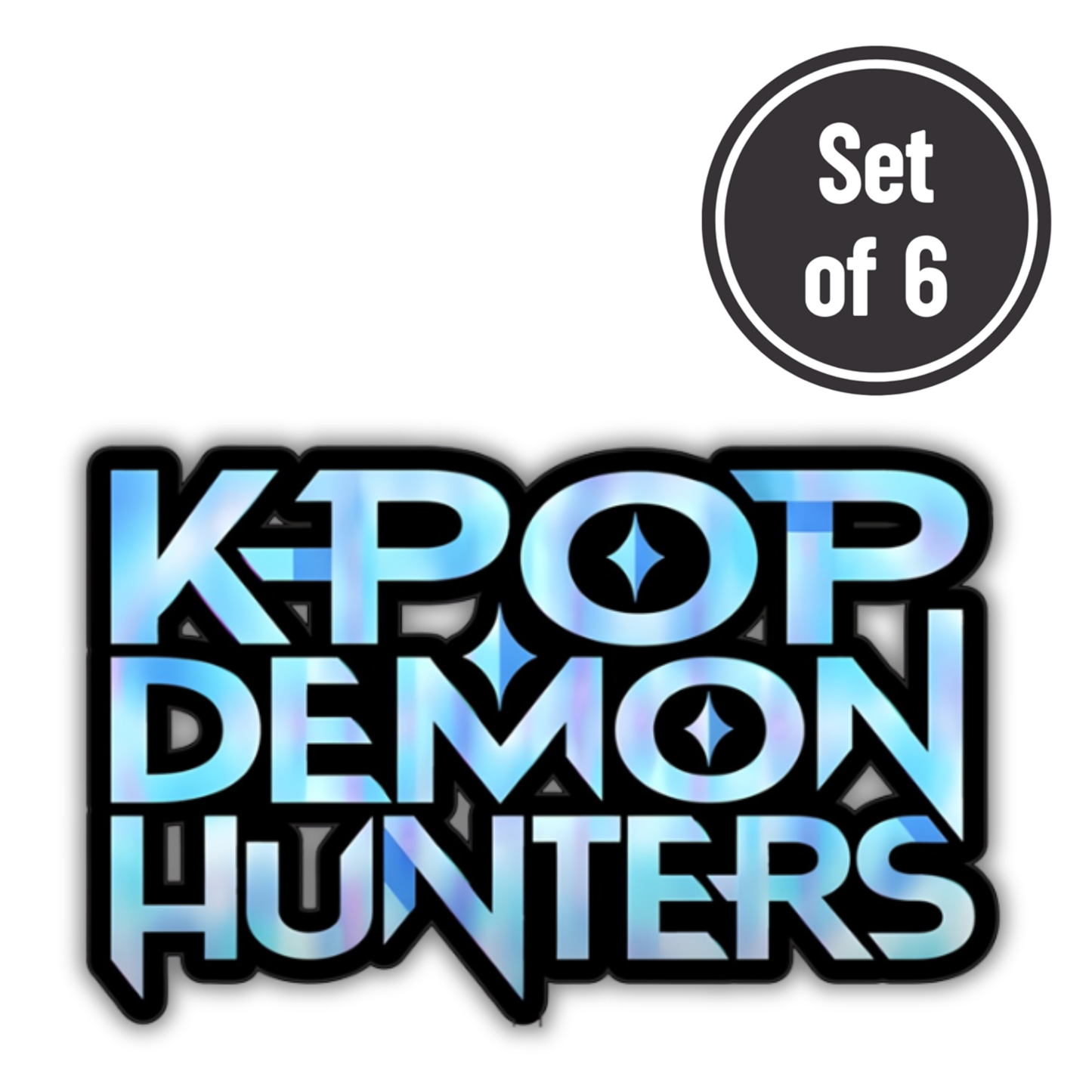 K Pop 01 Length 2.5cm Edible Wafer Paper Cutouts - Set of 6