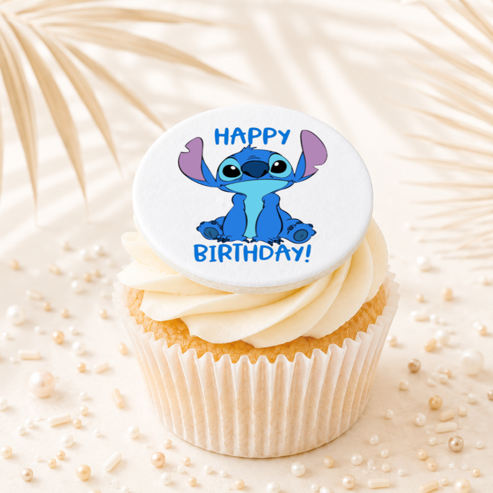 Stitch 01 Cupcake Topper Edible Cake Decorations