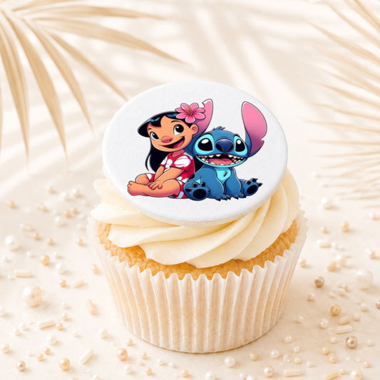 Stitch 03 Cupcake Topper Edible Cake Decorations