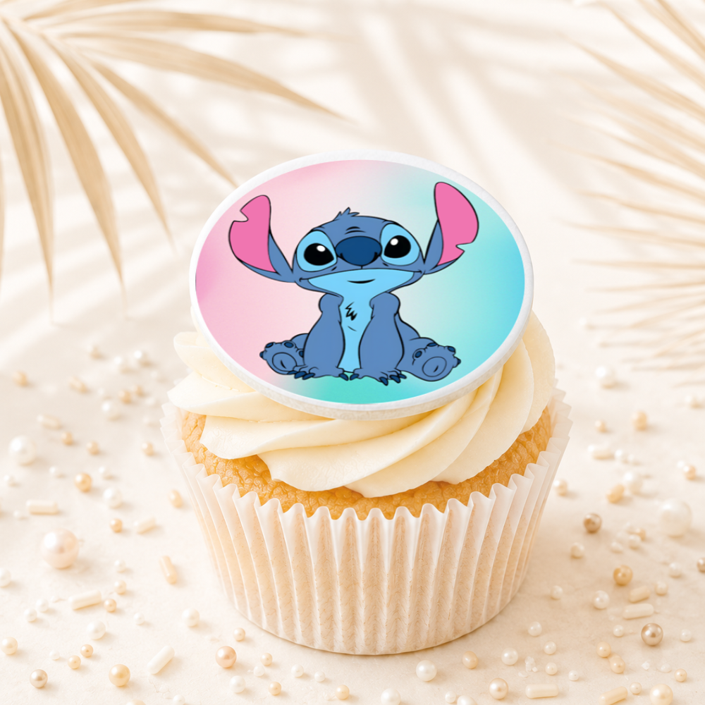 Stitch 04 Cupcake Topper Edible Cake Decorations