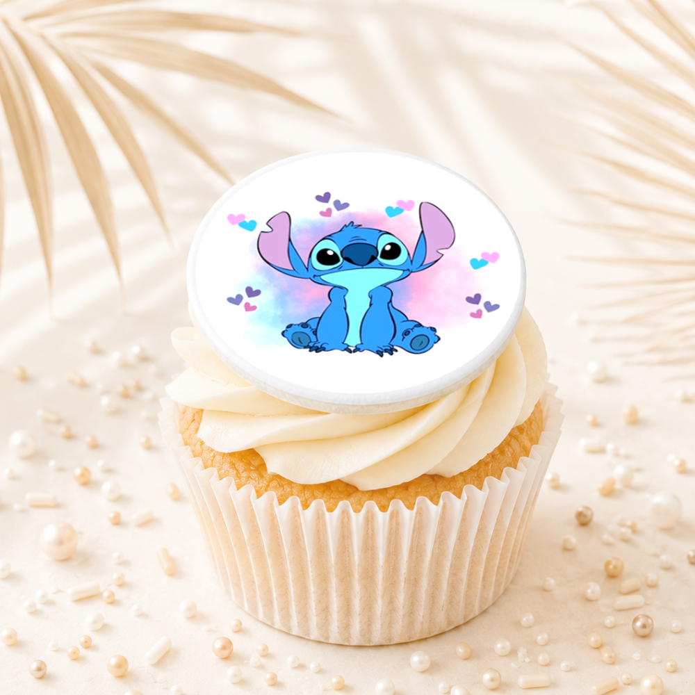 Stitch 07 Cupcake Topper Edible Cake Decorations