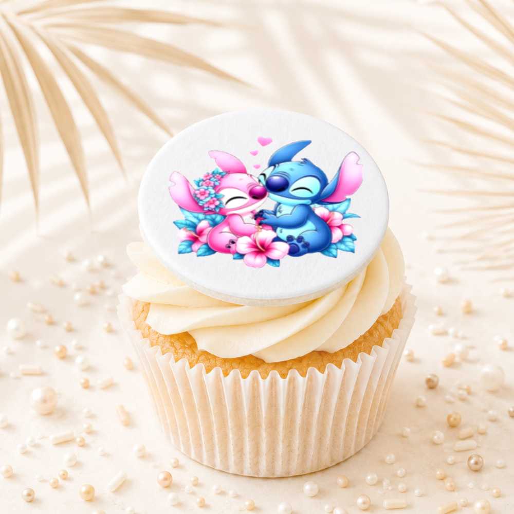 Stitch 08 Cupcake Topper Edible Cake Decorations