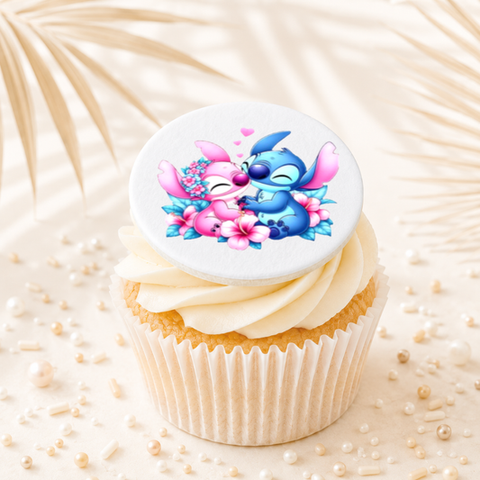 Stitch 08 Cupcake Topper Edible Cake Decorations
