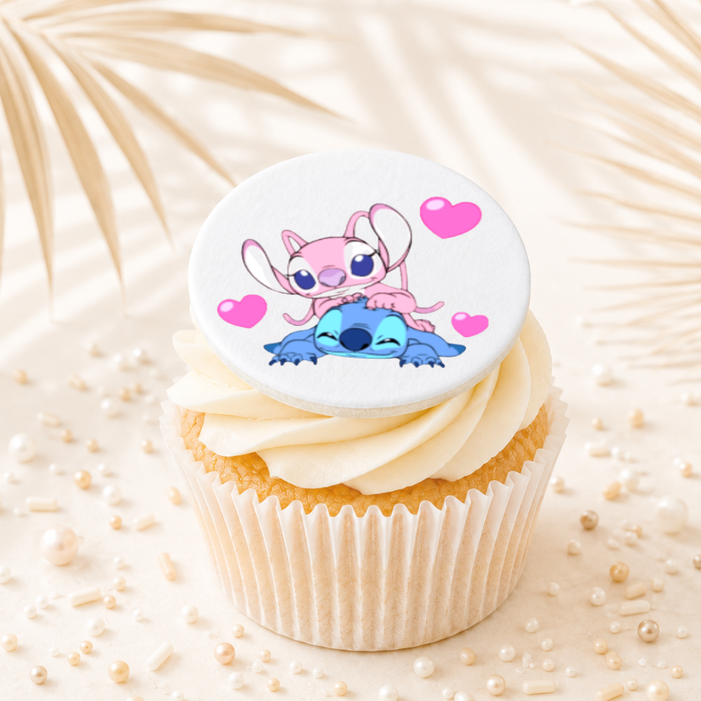 Stitch 09 Cupcake Topper Edible Cake Decorations