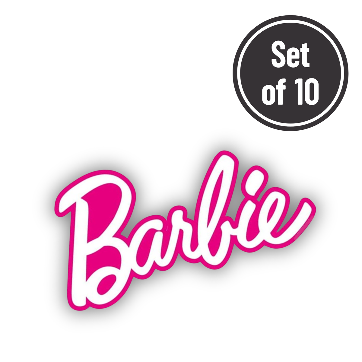 Barbie 02 Length 2.2cm Edible Wafer Paper Cutouts - Set of 10