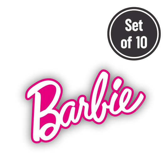 Barbie 02 Length 2.2cm Edible Wafer Paper Cutouts - Set of 10