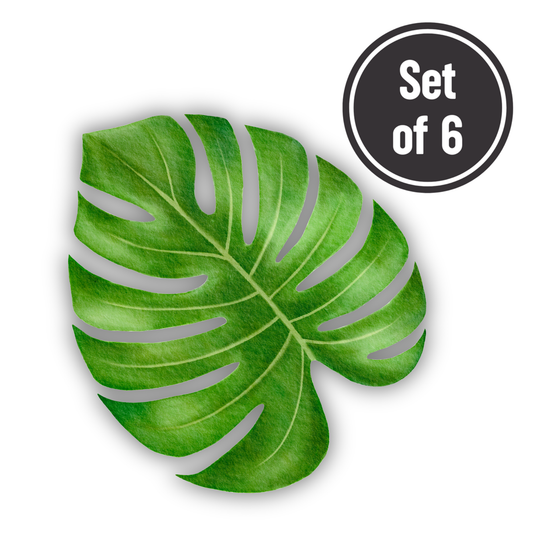 Leaf 03 Length 3cm Edible Wafer Paper Cutouts - Set of 6