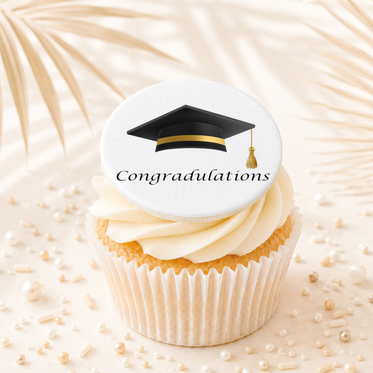 Graduation Congratulations 01 Topper Edible Cake Decorations