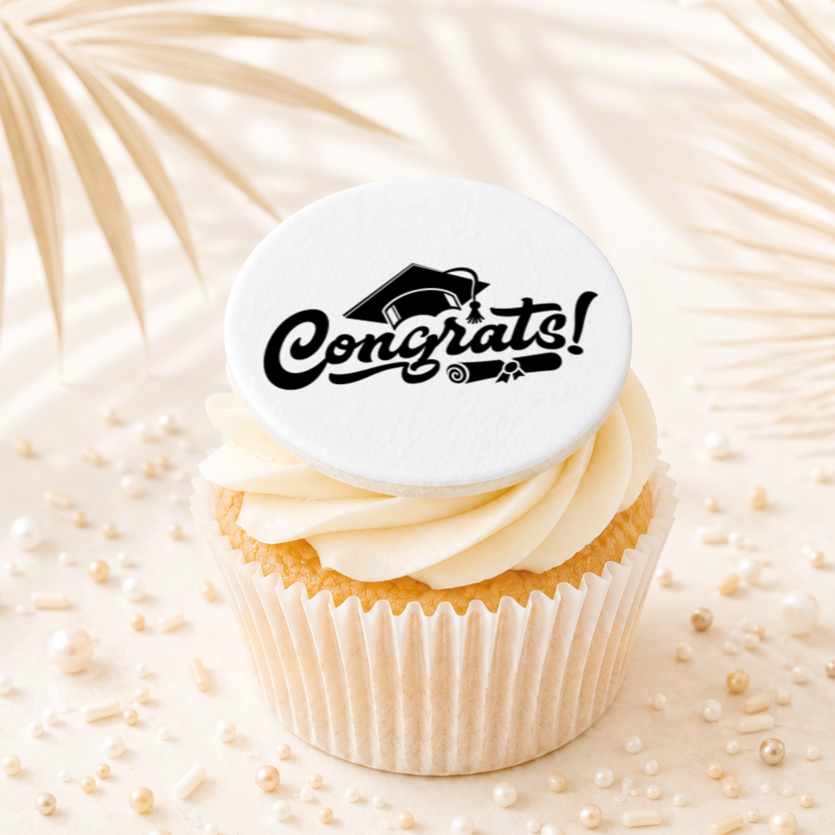 Graduation Congrats 02 Topper Edible Cake Decorations