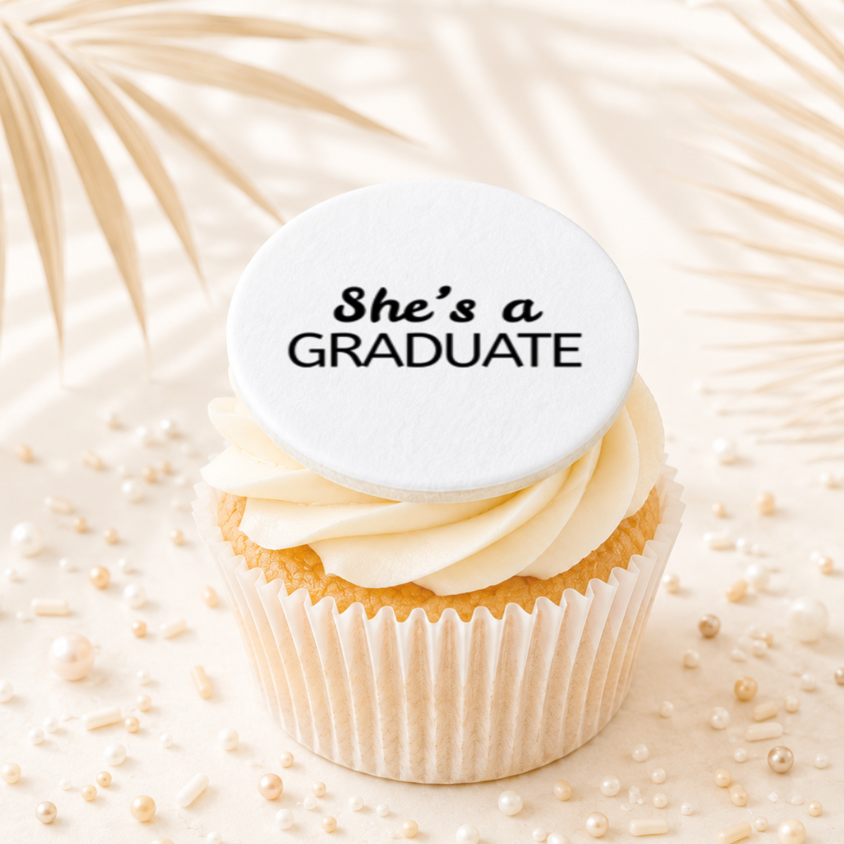 Graduation She's a Graduate Topper Edible Cake Decorations