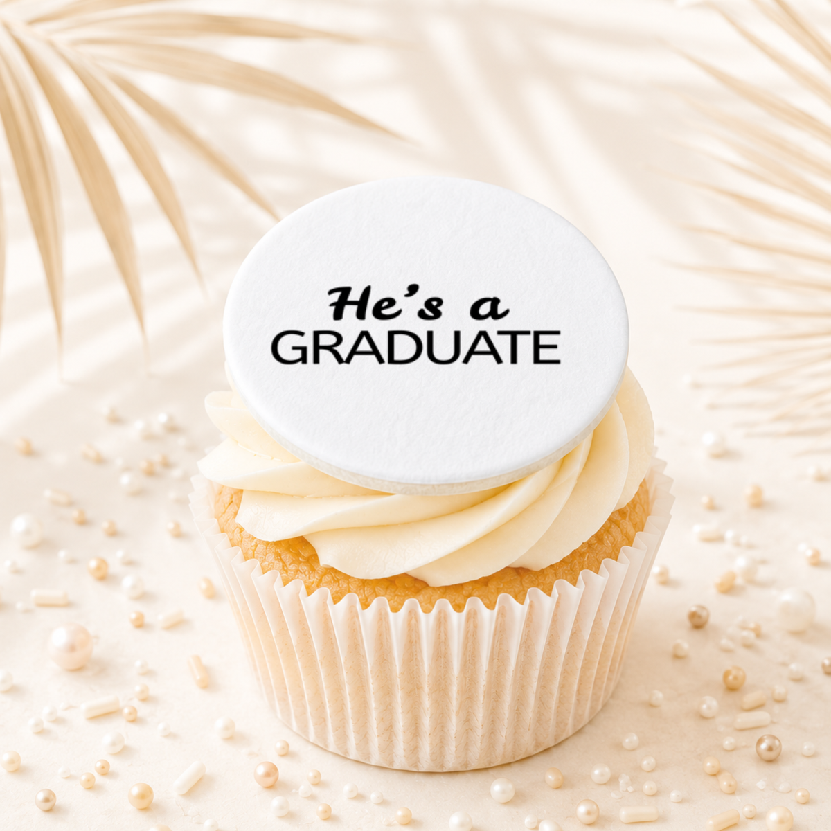 Graduation He's a Graduate Topper Edible Cake Decorations
