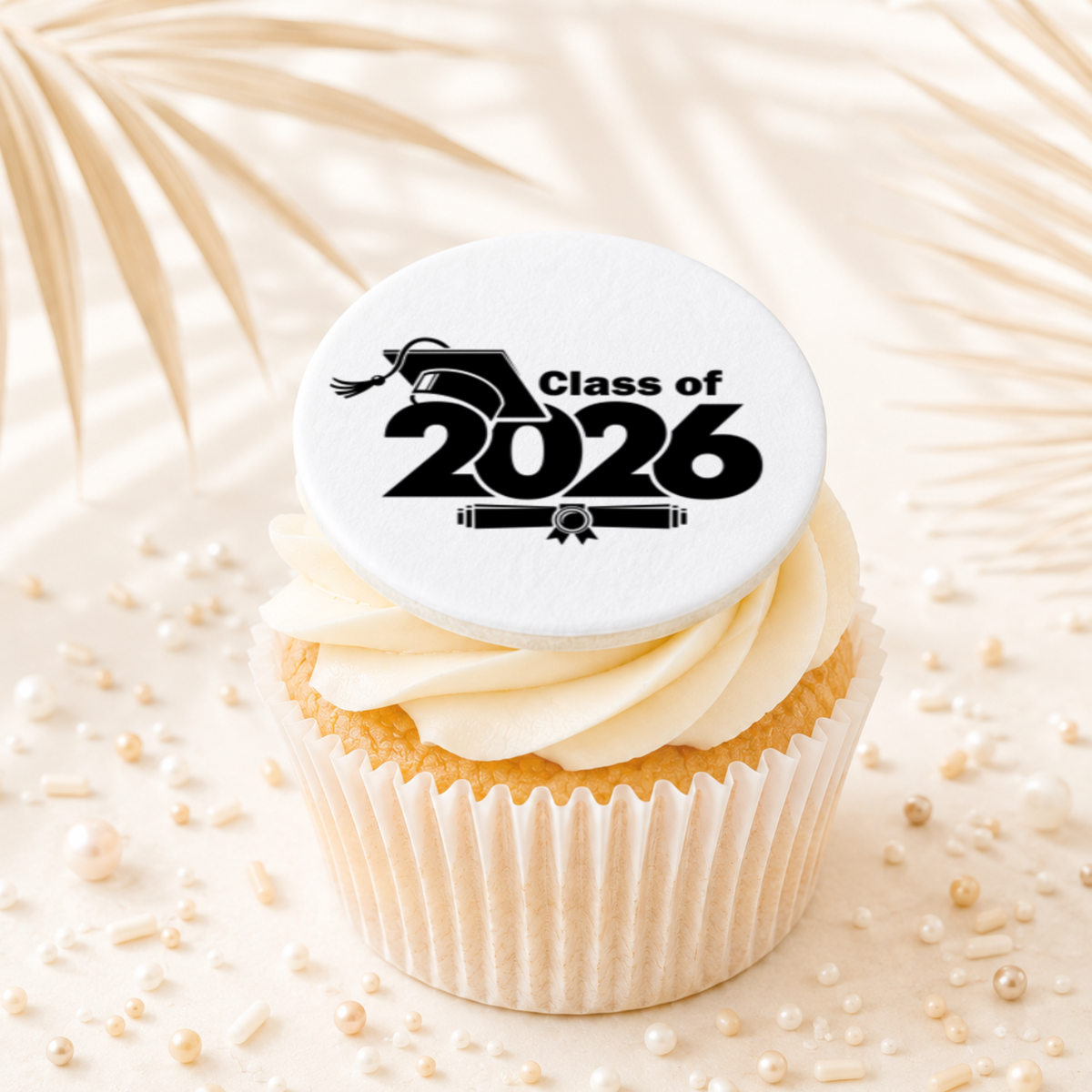 Graduation Class 0f 2026 02 Topper Edible Cake Decorations