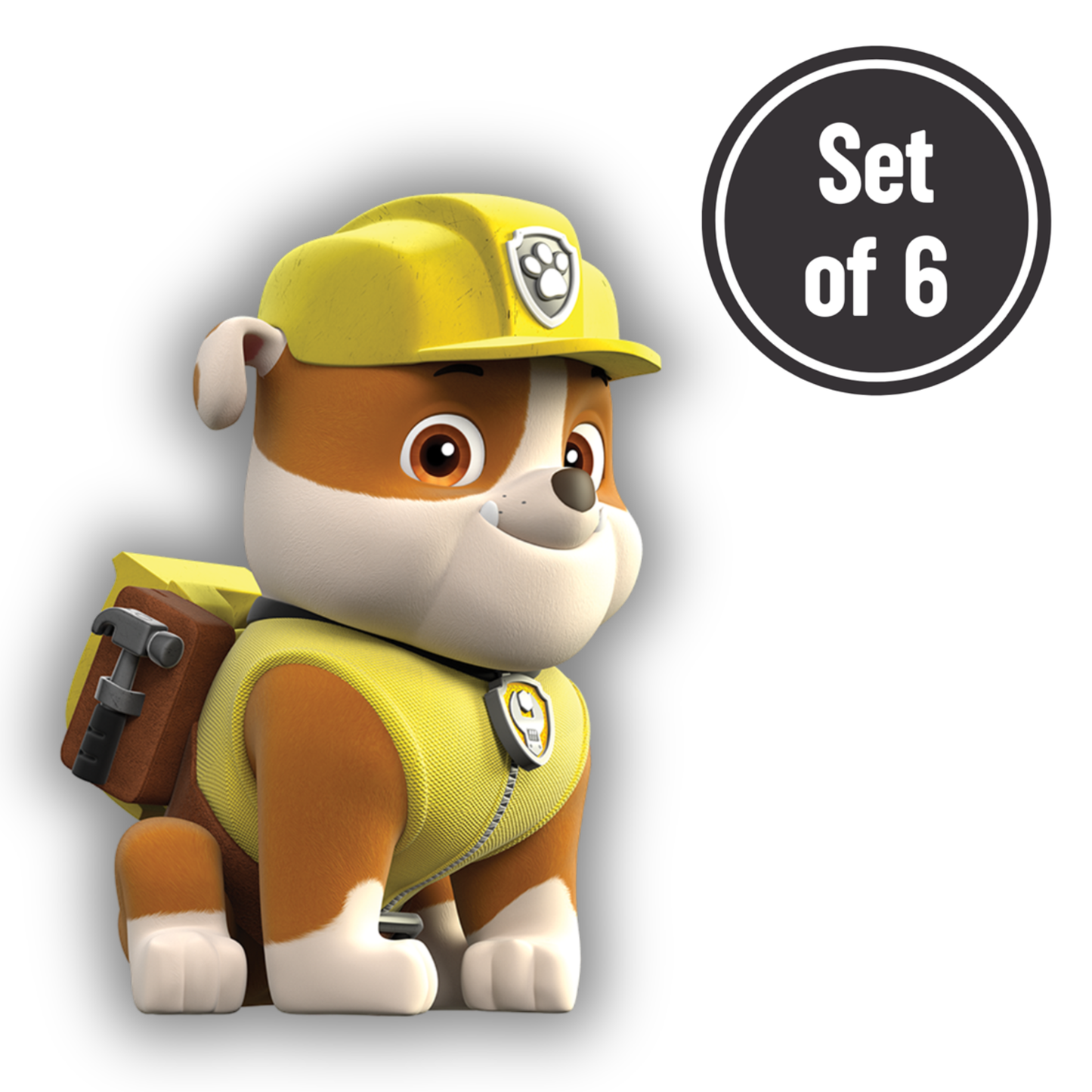 Paw Patrol #06 Length 2.5cm Wafer Paper Cutouts - Set of 6